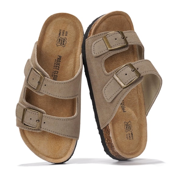 Sandalias infantiles Project Cloud de cuero genuino con plantilla de corcho