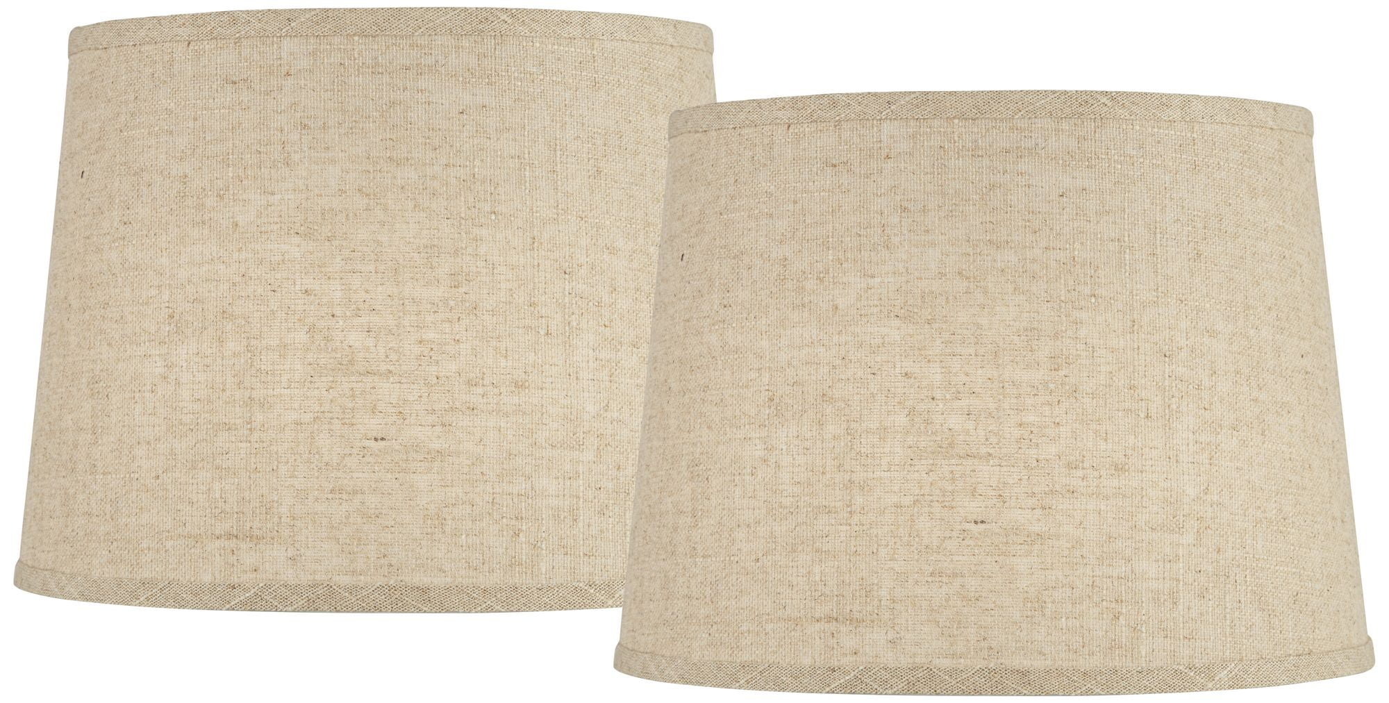 brentwood burlap drum lamp shade