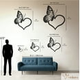 thumbnail image 3 of Violaura Butterfly Heart Metal Wall Art - Easy to Install Hanging Perfect for Home, Living Room Decor (60.0" x 54.0"), 3 of 8
