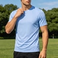 thumbnail image 4 of SAWOBUUN Mens Quick Dry Athletic T-Shirt Short Sleeve Moisture Wicking Workout Top Lightweight Breathable Stretch Gym Running Tee, 4 of 9