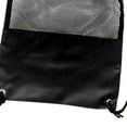 thumbnail image 4 of S SERENABLE Scuba Diving Drawstring Mesh Stuff Sack Bag Pouch with Shoulder Strap Black, 4 of 8