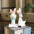 thumbnail image 4 of 2pcs Resin Meditation Yoga Bunny Statues - Ideal Zen Rabbit Figurines for Home, Office & Garden Decor, 4 of 5