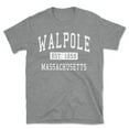 thumbnail image 1 of Walpole Massachusetts Classic Established Men's Cotton T-Shirt, 1 of 1