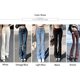 thumbnail image 5 of ZOENOVA-pantalones vaqueros acampanados de cintura baja para mujer, vaqueros holgados y cómodos, elásticos, a la moda, estilo novio, 2022, 5 of 5