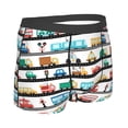 thumbnail image 2 of KLL Funny Transport Men's Cotton Boxer Briefs Underwear-Large, 2 of 8