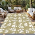 thumbnail image 2 of Yellow Leaves Outdoor Rug 6x9 Ft - Reversible Patio Rug Outdoor Camping Rugs, Farmhouse Pastoral Aesthetic Plants Washable Indoor Outdoor Area Rugs, Non-Slip Outdoor Carpet Runner for Deck/Porch, 2 of 8