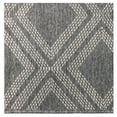 Better Homes & Gardens 2' x 3' Grey Diamond & Stripes Reversible Indoor