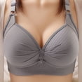 thumbnail image 4 of Sopiago Bras for Women No Underwire Wave Push Up Wireless Bra Seamless Bras Full Coverage Bralettes Lift Everyday Bras Grey,38, 4 of 4