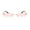 Pink, variant on Irregular Shape Glasses for Women Funky Novelty Shape Specs for Women Glasses for Party Artistic Eye-Catching Look for Photo or TikTok Videos Pink One Size
