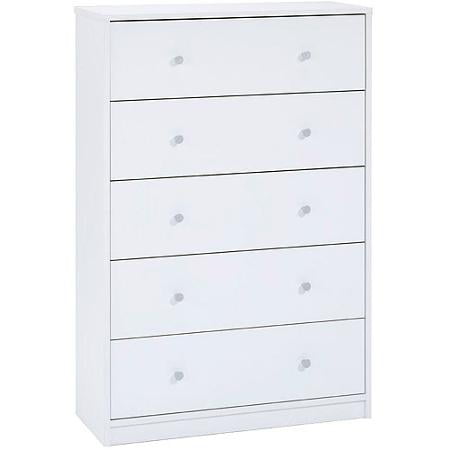 Studio 5-Drawer Dresser, White