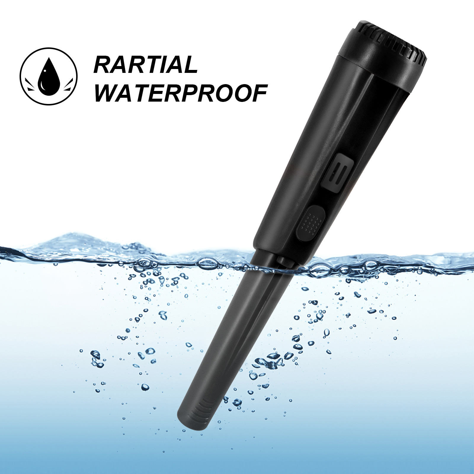 Metal Detector Pinpointer Waterproof Handheld Search Pinpointing Finder Treasure Hunting Tool Support Buzzer Vibration