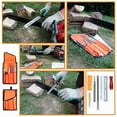 thumbnail image 3 of Chainsaw Sharpening Kit 10 Pieces Saw Chains Files Set Universal Chainsaw File Set File Kit for Sharpening Saw Chains,10 * Chainsaw sharpening tool,As Shown, 3 of 6