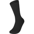 thumbnail image 4 of Diabetic Socks Men's & Women Crew Style Physicians Approved Circulatory Socks 3-12 Pairs (9-11, Black, 12 Pack), 4 of 4