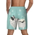 thumbnail image 4 of Goofa French Bulldog Taking a Bath Printed Men's Swim Trunks Board Shorts Quick Dry Mens Swimming Trunks with Compression Liner,Breathable Fit Hawaii Beach Shorts-X-Large, 4 of 9