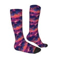 thumbnail image 3 of Fotbe Retro Palms print Women's Men's Novelty Crew Socks Cotton Socks Knee High Socks for Walking,Running,Nurses,Pregnancy, 3 of 9