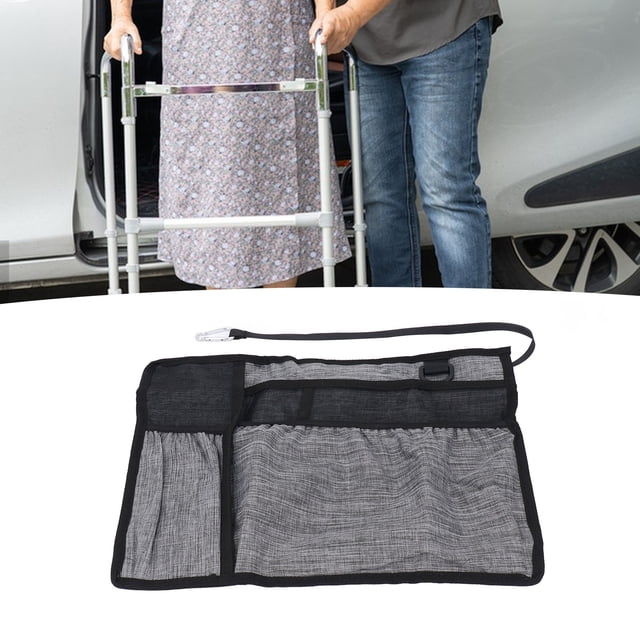 Pochette de Panier de Fauteuil Roulant, Sac de Marcheur Portable Résistant à l'Eau en Oxford