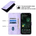 thumbnail image 3 of Compatible with Google Pixel 6 Pro Classic Embossed PU Leather Case with Card Holder Shockproof Cover, 3 of 5