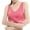 Pink, variant on 50% off Walmart+ YODETEY Ladies'Plain Color Front Cros Side Lace Sports Bra,Full Cup Bra Vest,Top /White 8(Xl)