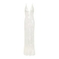 thumbnail image 4 of KHONTS Women's Sparkly Sequin Prom Dress V Neck Long Formal Evening Party Gowns White S, 4 of 4