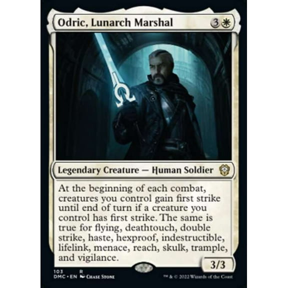 MtG Dominaria United Commander Rare Odric, Lunarch Marshal #103