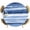 Blue Stripes, variant on Elastic Fitted Round Tablecloth, Red Ombre Waterproof Stretch Table Cover for 55"-60" Tables, Modern Abstract Art Farmhouse Washable Outdoor Tablecloths for Patio, Picnic, Camping