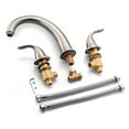 thumbnail image 3 of SUMERAIN 2 Handle Widespread Roman Tub Faucet High Flow, Brushed Nickel, 3 of 7