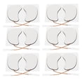 thumbnail image 3 of 12pcs Eye Electrode Patch Self Adhesive Reusable Replacement Electrode Pad Accessory for Chest Muscle 2.5mm / 0.1in, 3 of 5