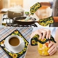 thumbnail image 4 of Sunflower Kitchen Oven Mitt and Pot Holder Sets 2 Pcs for Baking, Cooking and Grilling, Heat Resistant Up To 392 °F, 4 of 7