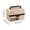 Beige, variant on Sokhug 3 Layer Folding Storage Box with Lock, Portable Tackle Case with Handle and Dividers, Multipurpose Organizer for Sewing Art Supplies