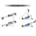 thumbnail image 2 of Soidarity 2 Pieces Fitness Straps D-Ring Sports Foot Pulley Strength Feet Gym Leg Support with Guard Cuffs Buckle for Cable Machines Type2 NO2, 2 of 6