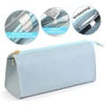 thumbnail image 4 of Anuirheih Pencil Bag with Zipper, Pencil Bag Multifunctional Student Pencil Case Stationery Bag-border Zipper Makeup Brush Storage Bag(Blue), 4 of 7