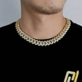 thumbnail image 6 of Extra Shiny Big Iced Out Cuban Necklace, Extra Shiny Miami Cuban Link Chain for Men, Width 16MM Hip Hop Chain Link Necklace for Men, 16-24 Inch Gift Box Included, 6 of 7