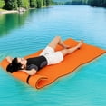 thumbnail image 2 of Costway 3-Layer Tear-proof Water Mat Floating Pad Island Water Sports Relaxing Orange, 2 of 9