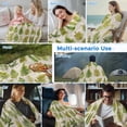 thumbnail image 5 of Green Summer Botanical Cooling Blanket, Lightweight Breathable Summer Throw Blanket with Double Sided Cold Effect, Tropical Plants Farmhouse Picnic Beach Blankets Bed Sheet for Hot Sleepers 30"x40", 5 of 8