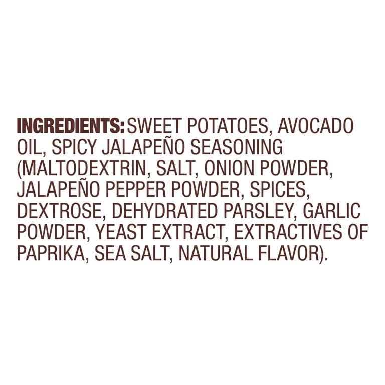 3 pack) Jackson's Sweet Potato Spicy Jalapeno Chips, Avocado Oil
