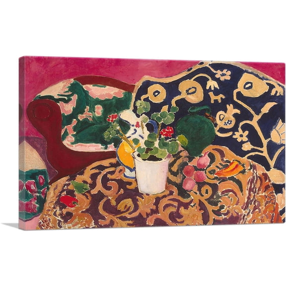 ARTCANVAS Spanish Still Life 1910 Canvas Art Print by Henri Matisse - Size: 26" x 18" (0.75" Deep)