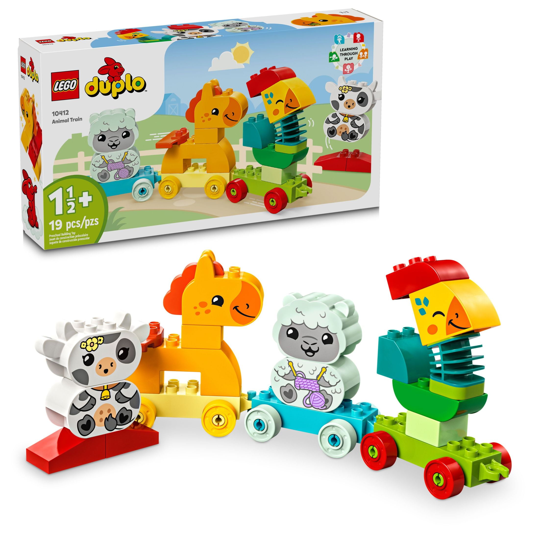 LEGO DUPLO Town Visit to the Vet Clinic Pet Care Role Play Toy Dog Cat and Veterinarian Figures Social Emotional Learning Pretend Play Animal Set for Toddlers Aged 2 Years Old and Up 10438