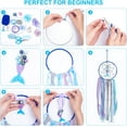 thumbnail image 4 of 2 Set Mermaid Dream Catcher DIY Dream Catcher Making Kit Handmade Boho Dream Catchers for Girls Bedroom Wall Decor Nursery Baby Room Hanging, 4 of 9