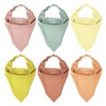 thumbnail image 1 of 6 pañuelos para el pelo, antideslizantes, café, naranja, gris, rosa, amarillo, beige, 12,60 x 7,87 pulgadas, pañuelos triangulares para el pelo para niñas y mujeres, 1 of 7