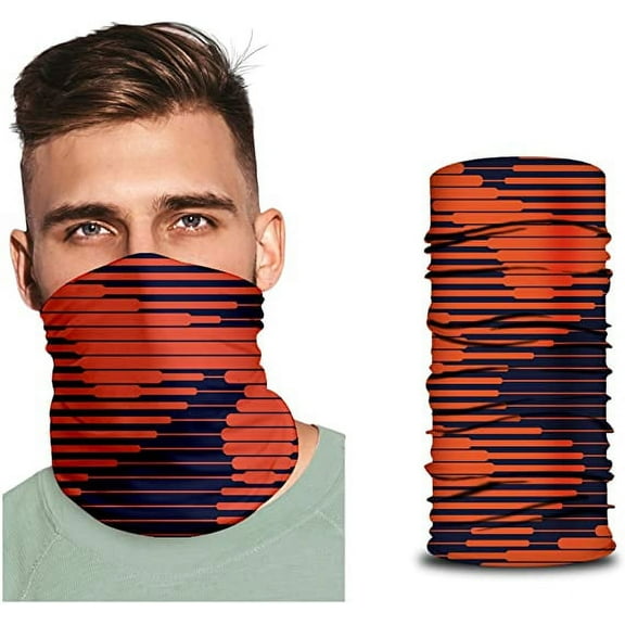 TUFF Sports Face Mask Headwear - Works as Fishing Sun Mask, Neck Gaiter, Bandana (BEAMED RETRO)
