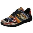 thumbnail image 2 of Bass Fishing American Flag Us Shoes Women's Fashion Sneakers Tennis Running Shoes for Men Women Black Size 8.5, 2 of 7