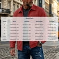 thumbnail image 4 of Josdec Full Zip Workwear Jacket for Men Turndown Collar Long Sleeve Casual Outerwear Solid Color for Work Daily S‑3XL, 4 of 8