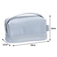 thumbnail image 2 of Bolsa de belleza de doble capa, de maquillaje de gran capacidad, moda para vacaciones de fin de semana Tmvgtek Para Estrenar, 2 of 5