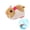 Light Blue-BA, variant on MMJ Interactive Rolling Pet Ball Automatic Moving Toy with Realistic Plush Mouse USB Rechargeable for Cats Dogs