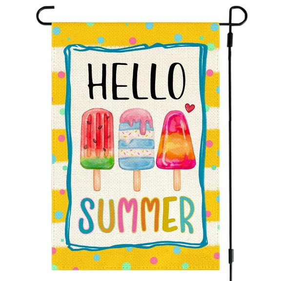 Double Sided Small Monogram Garden Flag 12x18 Inch Initial Letter G Spring Floral Welcome Outdoor Lawn Decor
