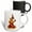 Multicolor, variant on 3drose, Ellen Clapsaddle – Valentine Harlequin with Heart, 11oz Two-tone Green Mug