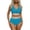 BU3, variant on Two Piece Swimsuits High Waist Bikini Tied Side Tankini With Push Up Padding/Black/L