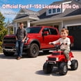 thumbnail image 5 of Ford F150 Raptor 12V Ride On Car for Kids, Battery Powered Ride On Toys w/Big Wheels, LED Lights, Toddlers Electric Car for Ages 2-5, 5 of 7