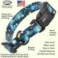 thumbnail image 2 of DOGLINE Biothane American Flag Quick Release Dog Collar, Red, White, and Blue, 3/4" x 12"-19", 2 of 6