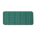 thumbnail image 1 of Summer Computer Mouse Pad, Summer Season Exotic Holiday with Beach Umbrellas and Palm Tree on Teal Backdrop, Rectangle Non-Slip Rubber Mousepad X-Large, 35" x 15", Multicolor, by Ambesonne, 1 of 2